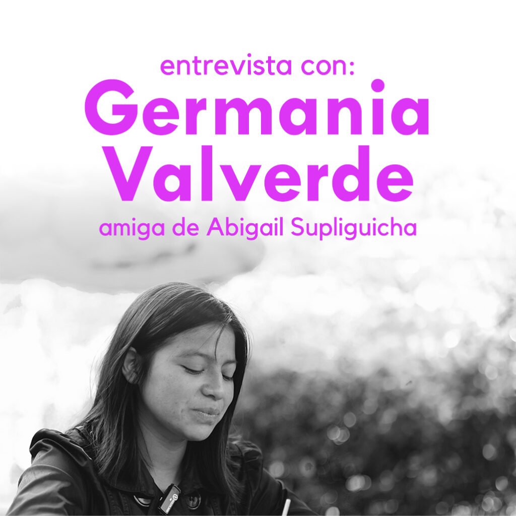 Entrevista a Germania Valverde (Violetas: Caso Abigail)